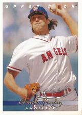 #077 LOS ANGELES ANGELS # CHUCK FINLEY # CARD BASEBALL UPPER DECK 1993 picture