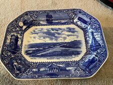 HISTORICAL POTTERY MADE IN ENGLAND FOR L. STRAUS & SONS PLYMOUTH 1622 PLATTER picture
