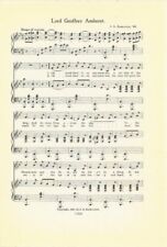 AMHERST COLLEGE Song Sheet c 1937 
