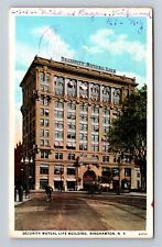 Binghamton NY- New York, Security Mutual Life Building, Vintage c1942 Postcard picture