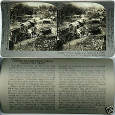 Keystone Stereoview a Turumu Village Belgian Congo Africa From 600/1200 Set #815 picture
