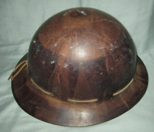 Vtg MSA Mine Safety Appliances Co. Skullgard hard hat / helmet, brown w lining picture