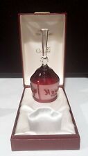 Vintage GOEBEL Limited Edition RED Crystal Bell NOEL 1978 W/ Box Christmas picture