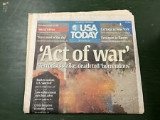 USA TODAY Original Newspaper September 12, 2001 