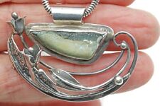 Vintage80 Rachel Gera Sterling Silver Pendent Ancient Roman Glass Signed O.O.A.k picture