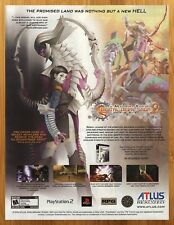 2005 Shin Megami Tensei Digital Devil Saga 2 PS2 Print Ad/Poster Video Game Art picture