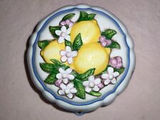 Vintage 1986 Franklin Mint Le Cordon Bleu Decorative Ceramic Mold Lemons 3