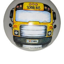 Bronner's School Bus Driver Student Signed Ornament Christmas Wonderland Store picture