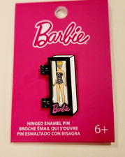 Loungefly Barbie Vintage 1959 Swimsuit Iconic Hinged Doll Box Enamel Pin NEW picture