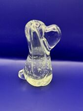Art Glass Dog Paperweight Basset Hound picture