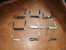 Vtg Mini Folding Pocket Knife Lot Of 9 Imperial Hammer Utica Winchester & More picture