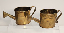 Vintage Mini Brass Watering Can Lot 2 Brass Mini Assortment No. BS # 43080RR picture