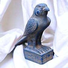 RARE ANCIENT EGYPTIAN ANTIQUITIES Statue God Horus as Falcon Bird Pharaonic BC picture