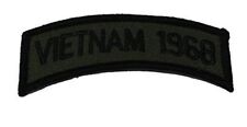 VIETNAM 1968 VETERAN TAB OD OLIVE DRAB TOP ROCKER PATCH SOUTH EAST ASIA picture