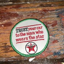 Vintage Texaco Patch Trust Your Car To The Man Who Wears The Star  picture