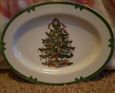 Vintage Georges Briard Tule Christmas Tree Plate  picture