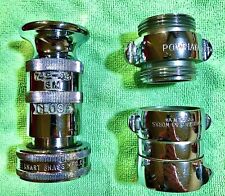 Vintage Elkhart 742-48 SM Chrome Fire Nozzle And Powhatan B&I Works Fittings picture