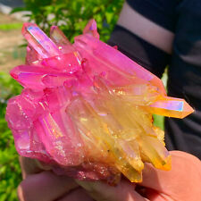 518G Colorful Aura Quartz crystaTrtanium Bismuth silicon cluster Rainbow picture