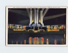 Postcard Federal Building and States Group by Illumination, World's Fair, IL picture