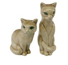 2 X Vintage Ceramic Cats Figurines picture