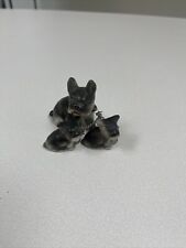 Vintage Frenchie French Bull Dog with Pups - Japan. 4x2 Inches picture