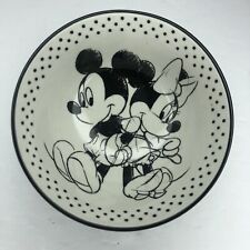 Disney Mickey Minnie Small Black White Polka Dot Tidbit Snack Size Bowl picture