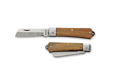 Kanetsune Seki Japan Denko KT-402 Wood Handle Folding Pocket Electrician Knife picture
