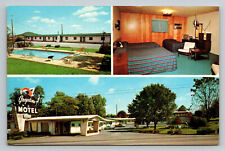 Johnson City Tennessee Greystone Motel 1960's Postcard TN picture