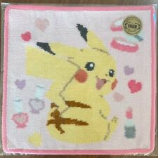 Lovely Feiler Pokemon Pikachu Cosmetics Hand Mini Towel Handkerchief Japan Pink picture