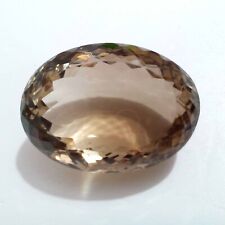 Ultimate Smokey Quartz Faceted Oval Shape 98.75 Crt Smokey Loose Gemstone picture