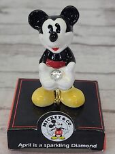 Disney April is a Sparkling Diamond Mickey Mouse Birthstone Enesco picture