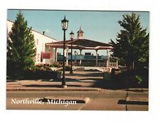 Gazebo Located in the Town Square, Northville, Michigan Postcard Unposted picture