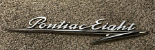 1951-52 PONTIAC EIGHT Door emblem, Right PLAQUE Name Plate picture