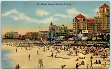 Postcard - Beach Scene, Atlantic City, New Jersey picture