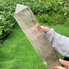 3.84lb Large Natural Clear Smoky Quartz Crystal Obelisk Wand Point Healing picture