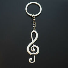 Treble Clef Keychain Silver Violin Guitar Piano Musical Note Gift Music Teacher picture