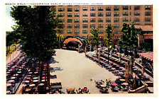 Chicago IL, Edgewater Beach Hotel, Beach Walk, Illinois Advertising Postcard picture