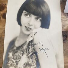 HOLLYWOOD BEAUTY COLLEEN MOORE SIGNED FAN STUNNING PORTRAIT 1920s Photo picture