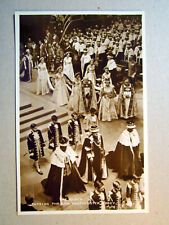 Postcard RPPC Queen Passing Through Westminster Abbey Photo Printed England 1324 picture