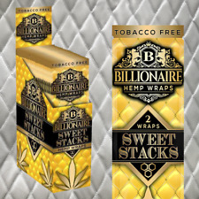 Billionaire H. Natural Wraps Rolling Papers Sweet Stacks (Display of 50 Wraps) picture