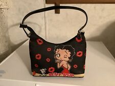 Vintage Betty Boop Black Purse with Betty Boop Zipper Pull picture