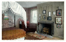 Portland ME Maine Longfellow's Home Guest Room Cradle c.1925 Vintage Postcard picture
