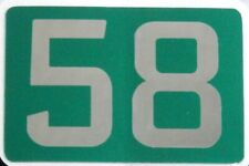1958 WASHINGTON TAB TAG Reg. Decal for License Plate-CARorTRUCK-Green/Chrome-New picture