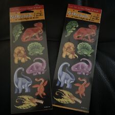 Vintage Stickety Doo Da Stickers Dinosaurs American Greetings 1990s NOS-4 Sheets picture