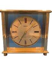 Bulova Mantle Brass Clock Model B1700 Japan picture