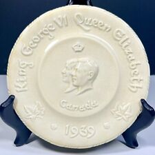 1939 King George VI Queen Elizabeth Royal Winton Plate Souvenir Visit To Canada picture