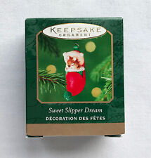 2001 Sweet Slipper Dream ~ Chipmunk in Slipper ~ Hallmark Miniature Ornament picture