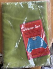 Vintage~ MCM  Olive Avocado Green Tablecloth - Prisma Tone picture