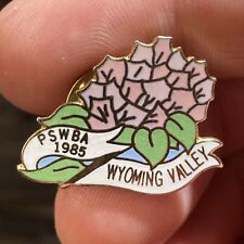 PSWBA Wyoming Valley Flowers Lapel Pin Hat Vest EUC K447 picture