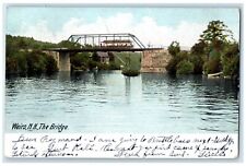 1905 Bridge River Lake Streetcar Weirs New Hampshire NH Vintage Antique Postcard picture